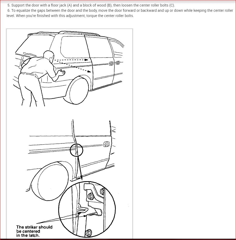 Passenger Sliding Doors Not Latching by Itself Anymore