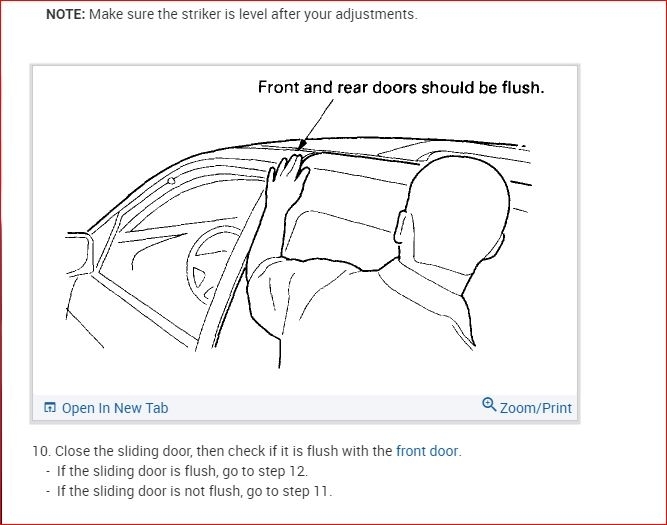 Passenger Sliding Doors Not Latching by Itself Anymore