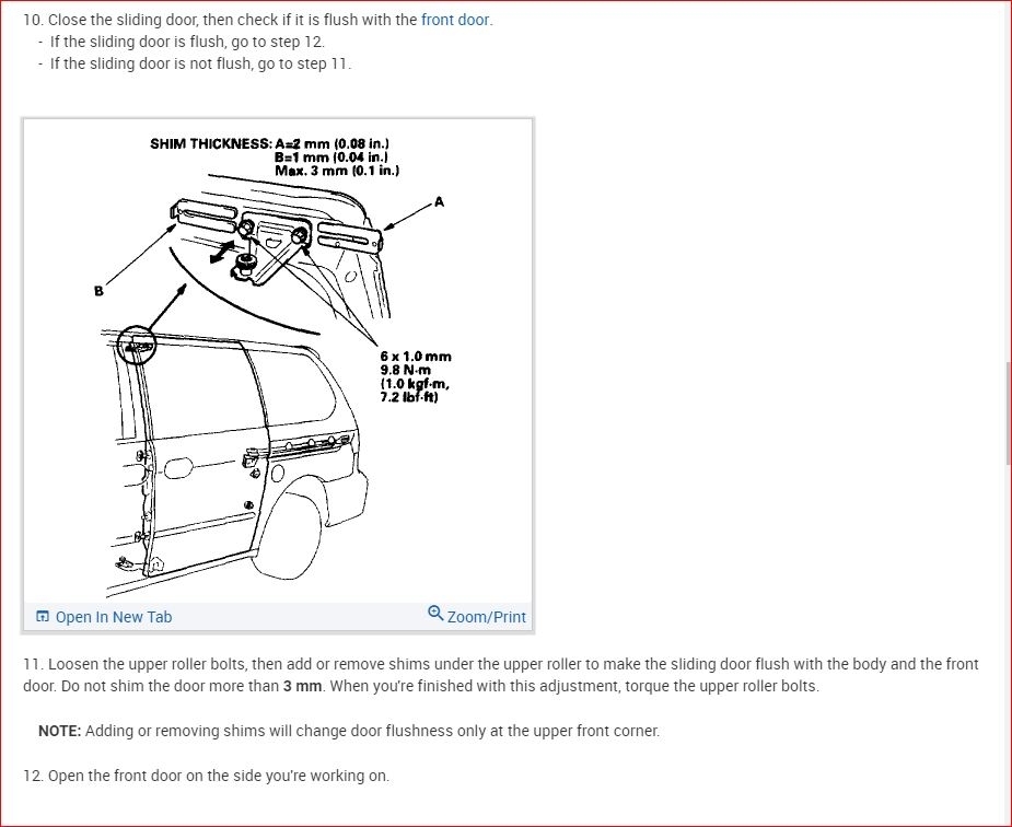 Passenger Sliding Doors Not Latching by Itself Anymore