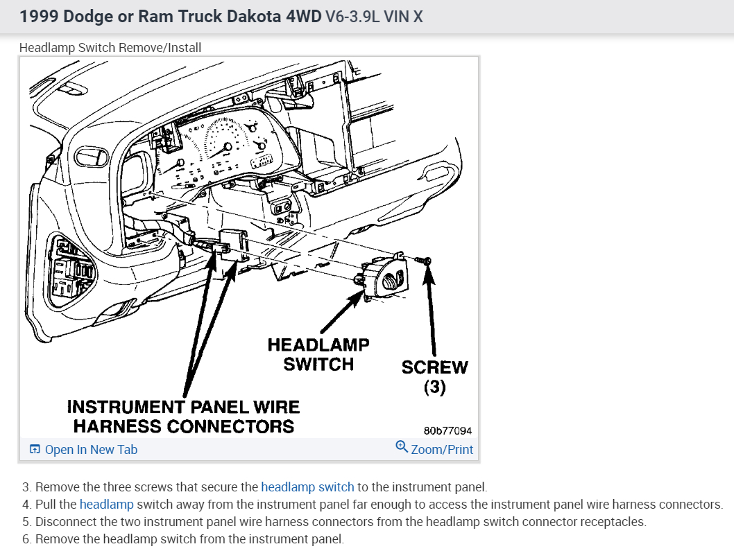 Dodge First Gen Headlight Wiring from www.2carpros.com