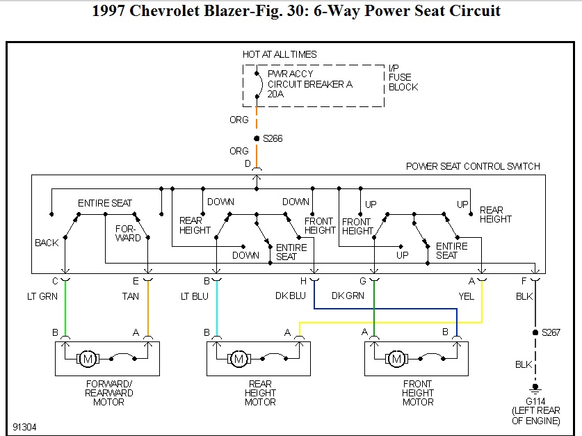 6 Way Power Seat Wiring Diagram - Wiring Diagram Networks