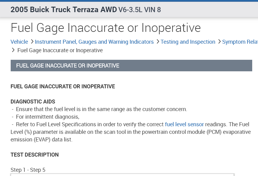 Fuel Gauge Reset I Am Wondering if There Is any Way to Reset the