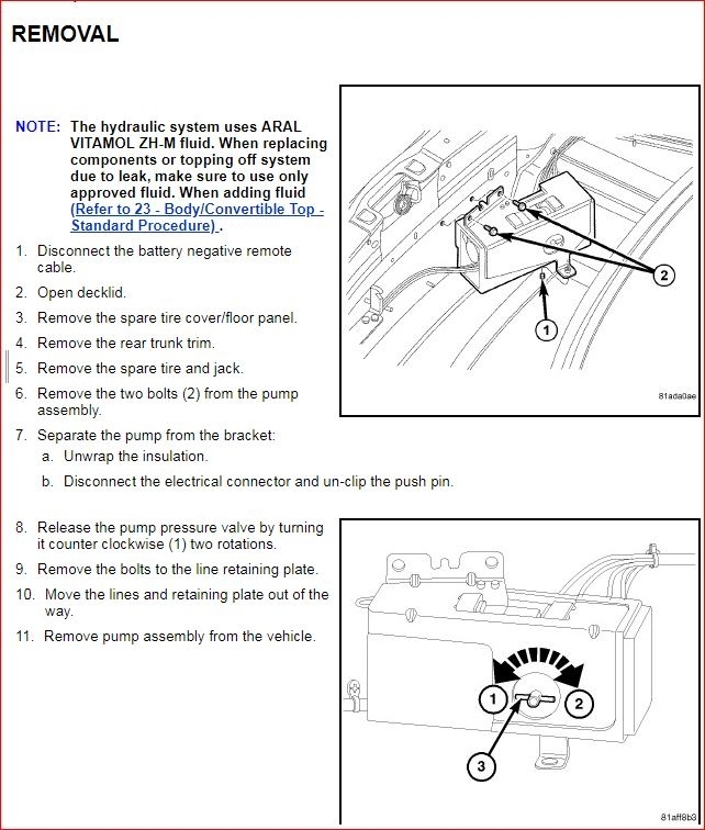 Convertible Top Not Working Message "Top Malfunction"