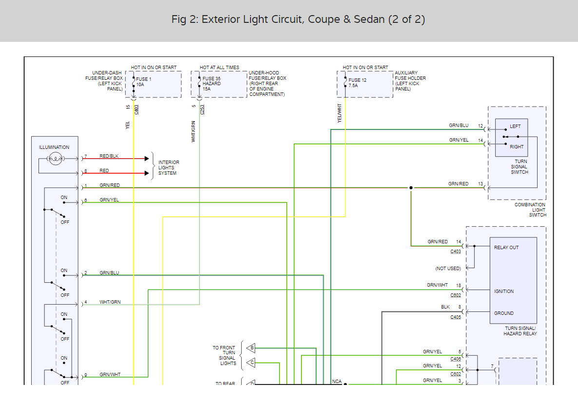 Tail Light (running Light) Wiring Diagrams: I Had a Blow Out on My...