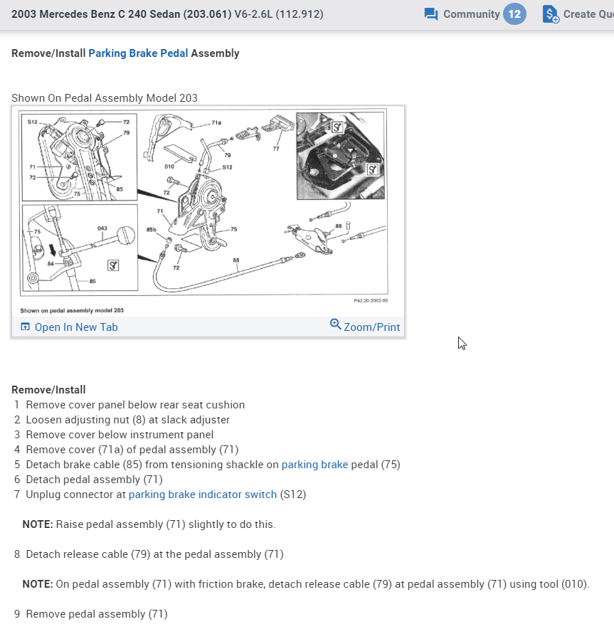 Parking Brake Issue: When I Press Down on My Parking Brake I Hear