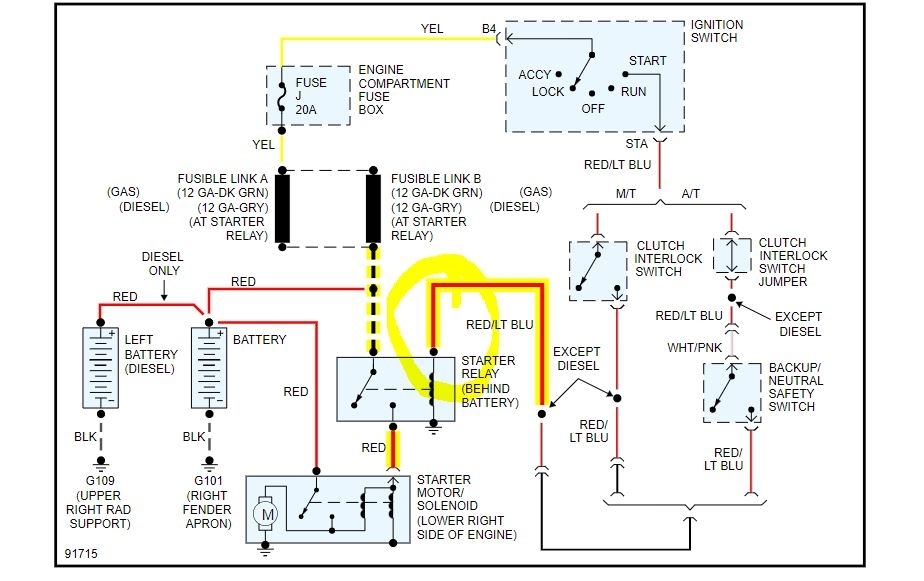 Truck Wiring Crank Terminal