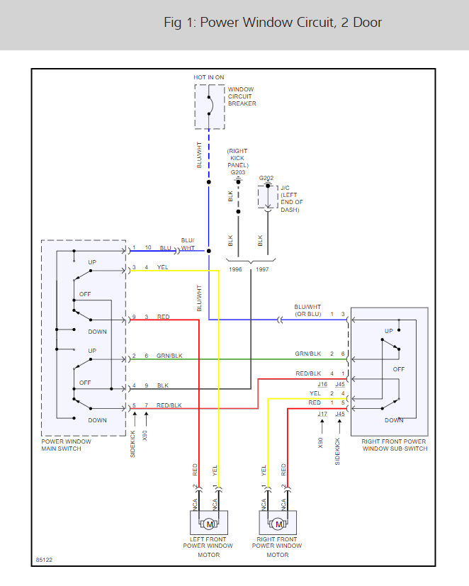 Power Windows I Have Wiring Diagram for the Window Circuit It