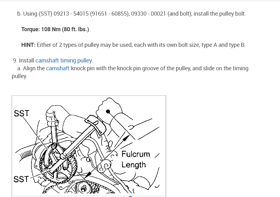 New Timing Belt Jumps Teeth Old Timing Belt Worked Fine. When