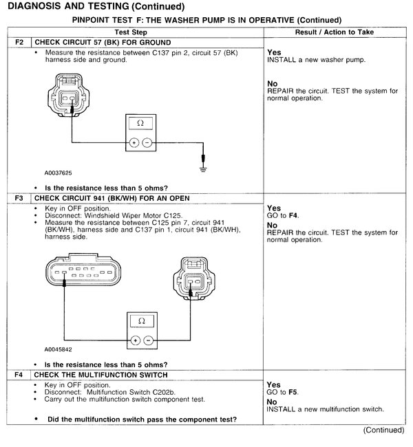 Wiper Control Module Location Wipers All Work but Washer Won&...
