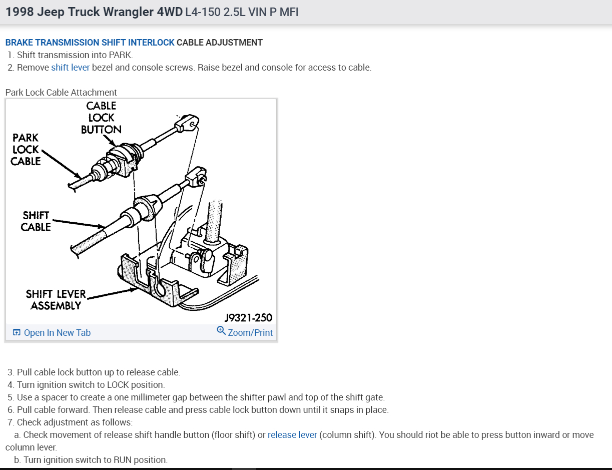 Transmission Stuck in Park Wont Shift Out of Park.