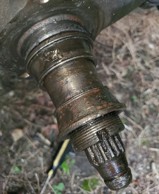 Front Right Wheel Bearing Races Removal From Axle