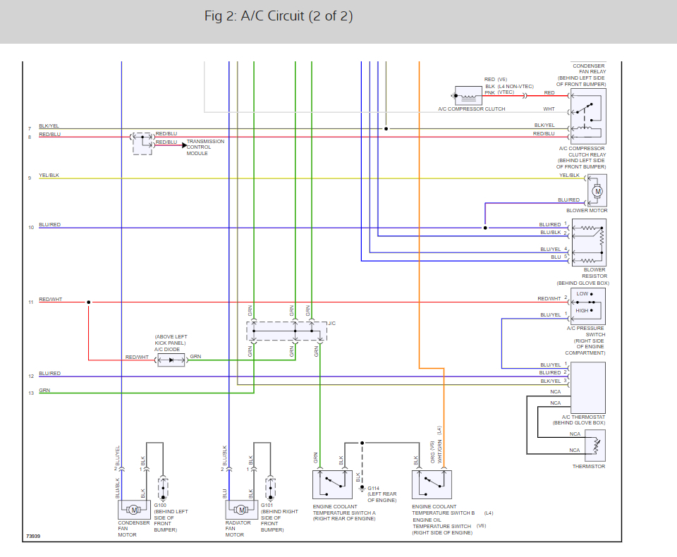 Wiring Diagram Honda Accord 1997 : Honda Accord Radio Wiring Harness