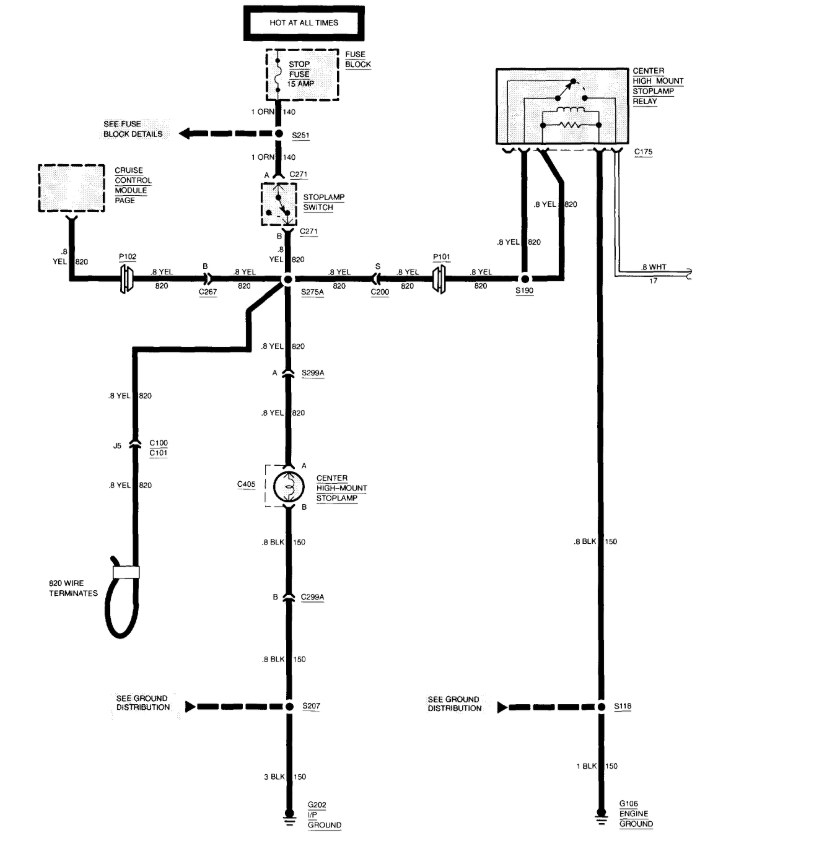 Brake Light Tail Light Wiring Diagram Chevy from www.2carpros.com