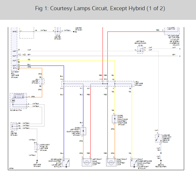Door Light Not Working I've a Problem with One Side of