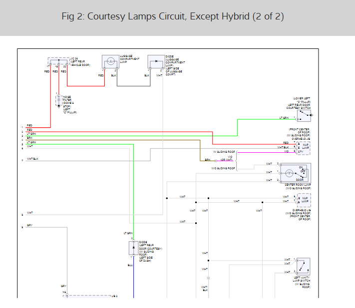 Door Light Not Working I've a Problem with One Side of