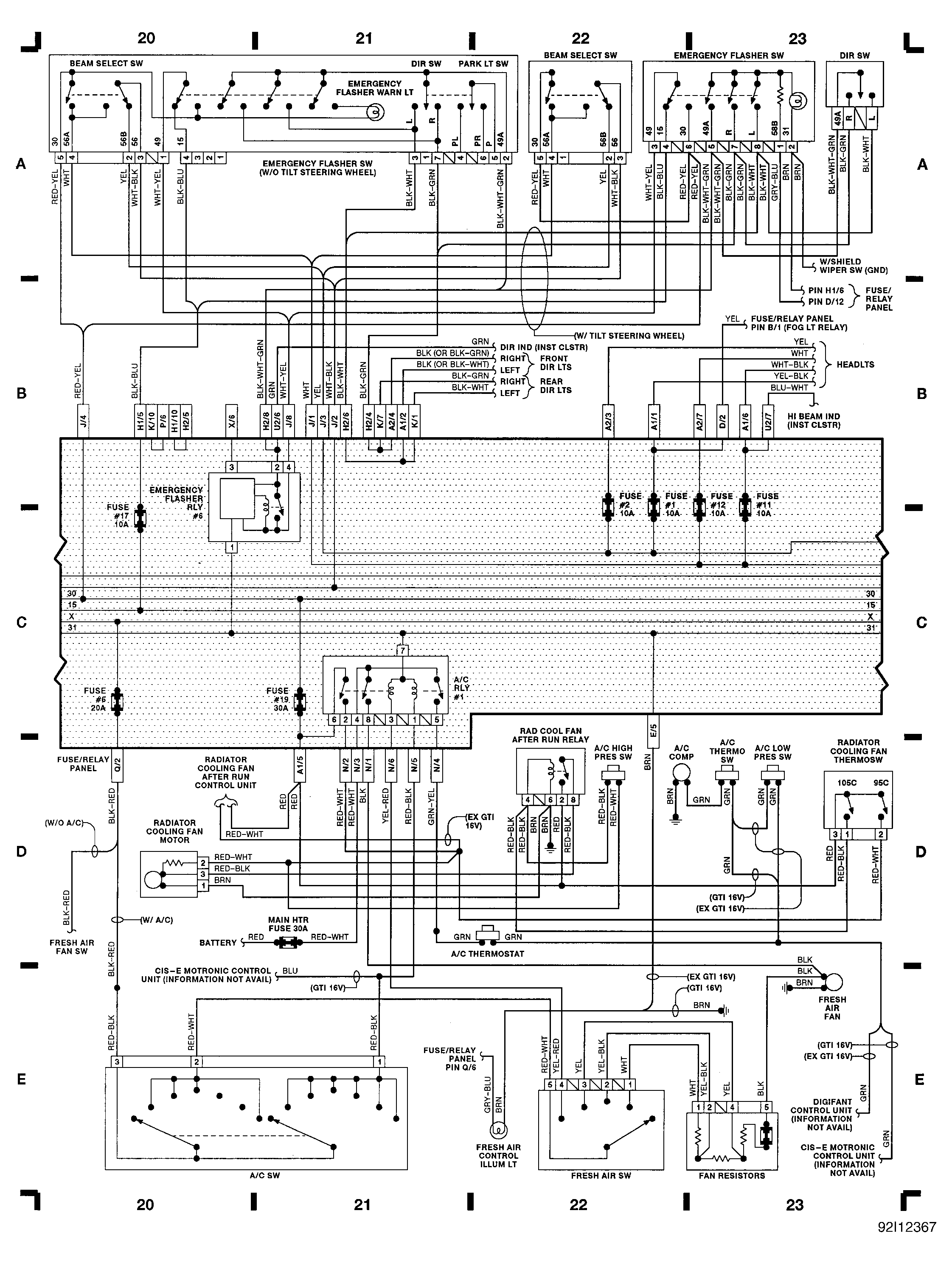 1992 Jetta Gt Fuse Diagram Wiring Diagram