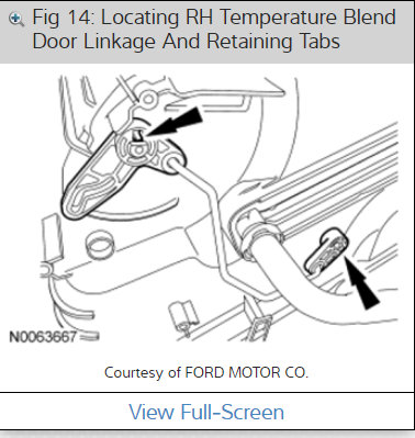 Driver Side Blend Door Actuator Replacement: When AC Is Turned On...