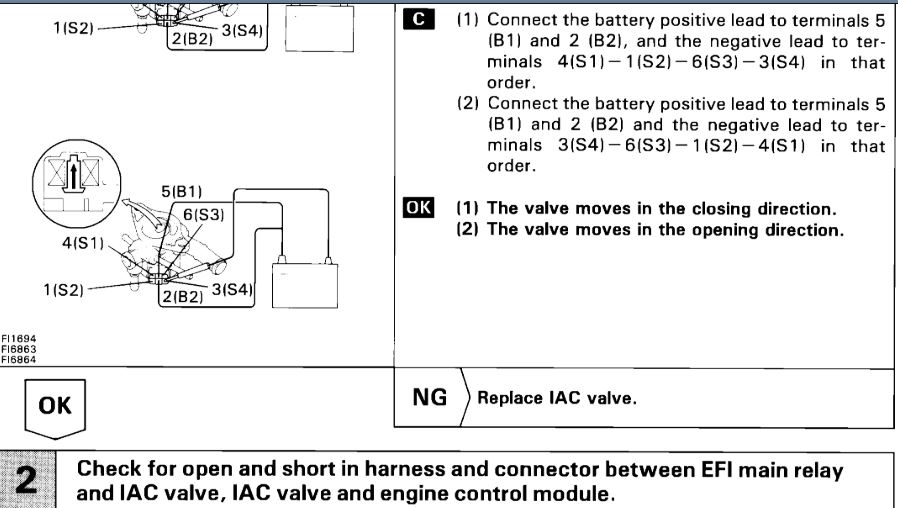 Idle Air Control Valve Intermediate Stall at Stops. Need Diagram