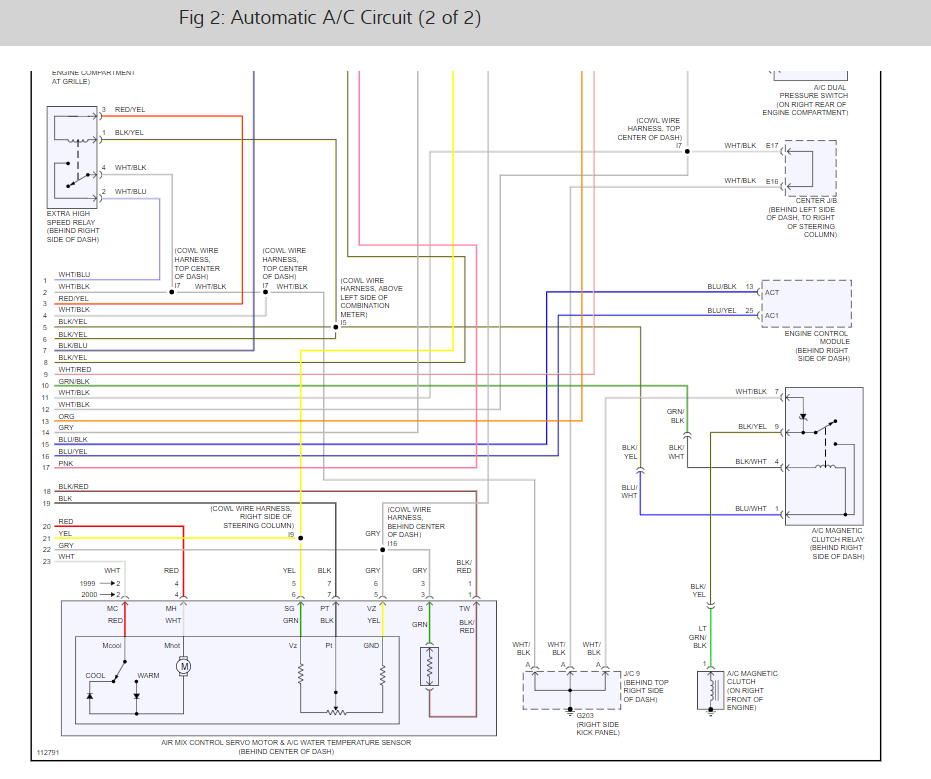 A/C Wiring Diagram: Hi, the A/C in My Car Is Not Working.when I