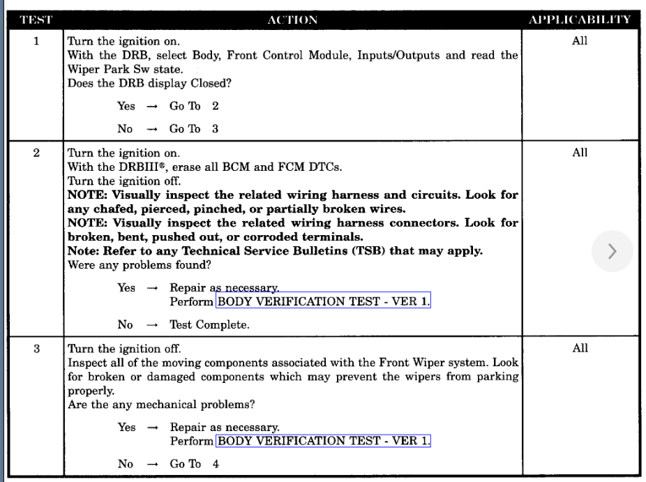 Windshield Wipers Not Stopping Correctly When Turning Wipers Off