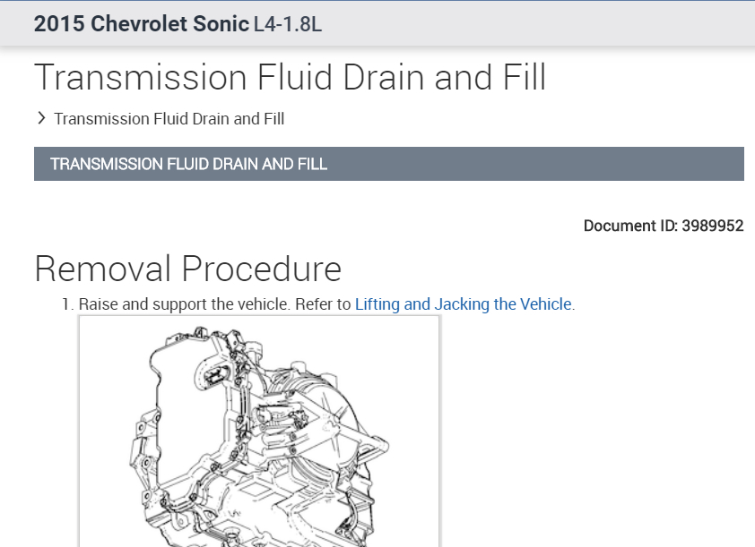 Transmission Fluid Capacity I Need to Know the Capacity of the
