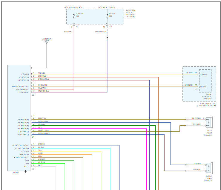 Radio Wiring Diagram Needed: I Have the Car Listed Above