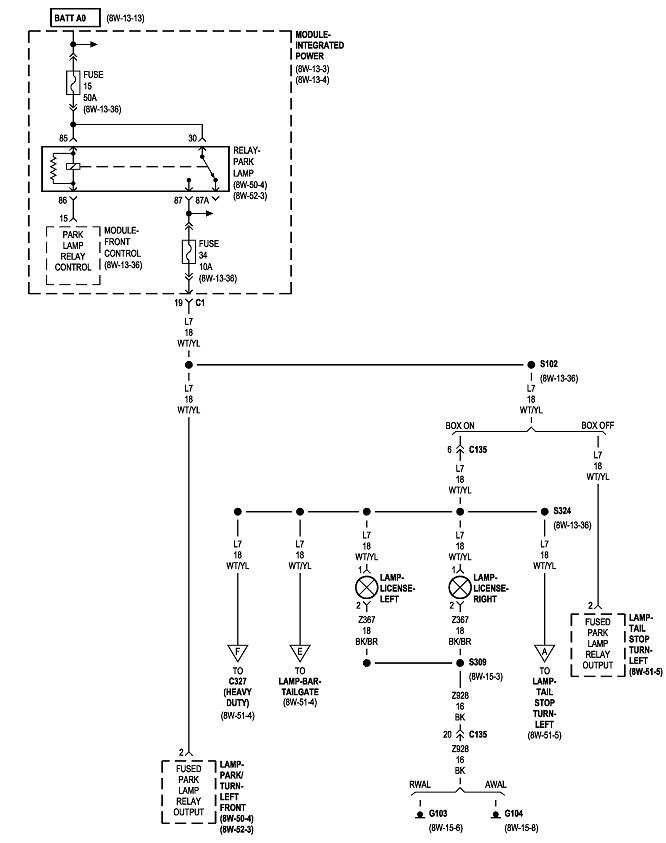 2019 Ram 1500 Tail Light Wiring Diagram / 2004 Dodge Ram Tail Light