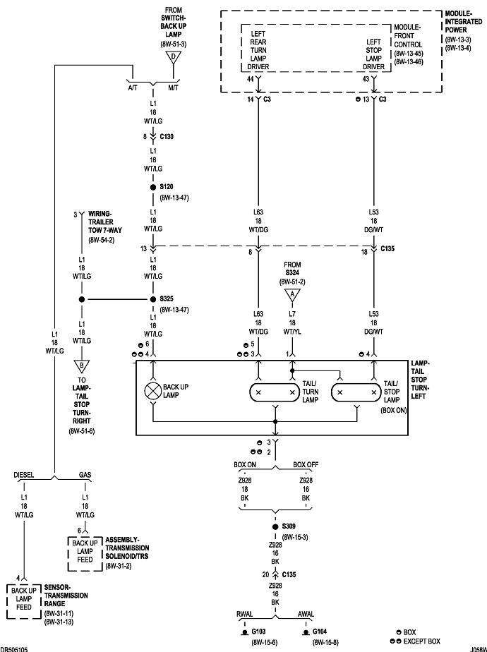 Tail Light Wiring Diagram 2005 Dodge Ram Wiring Diagram