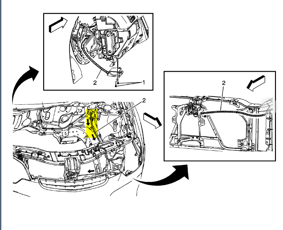 Hood Release Cable Installation I've Got It Off but Can&...