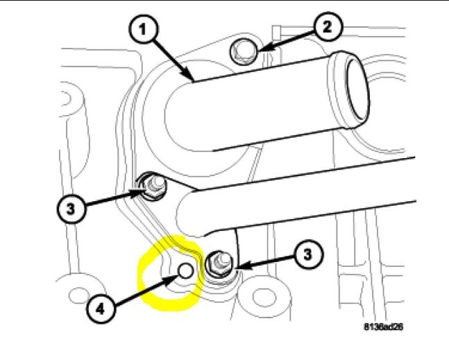 Coolant Leak Coolant Leak Bottom of Thermostat Housing. Looks