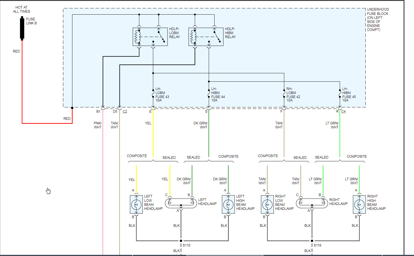 Headlamp Not Working Drivers Side Headlamp Not Working Passenger