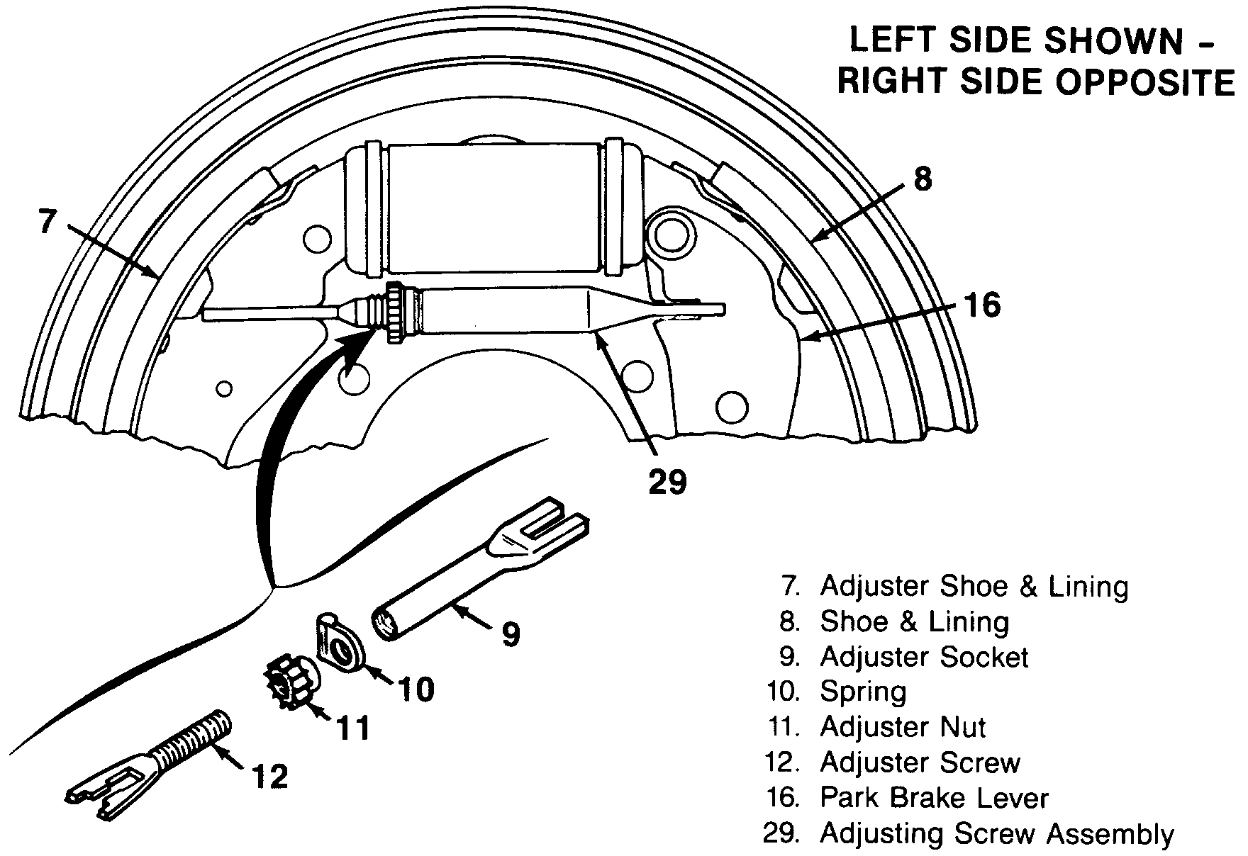 Drum Brake Problem, Parking Brake Failure After Shoe Replacement