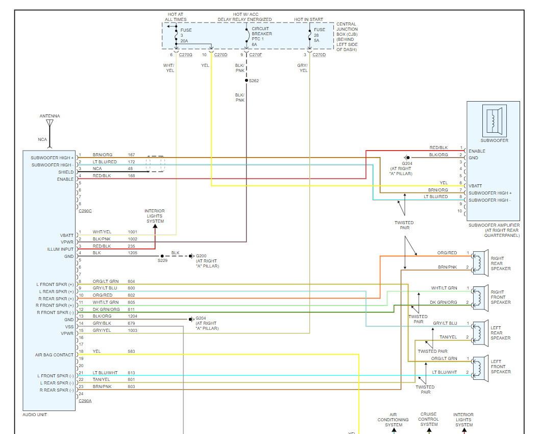 Stereo Wiring Diagrams: Yes I Tried to Print Wiring Diagram but ... Ford Dome Light Wiring Diagram 2CarPros