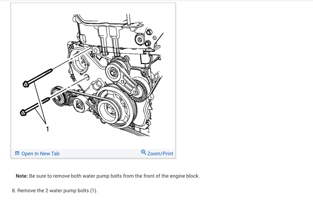 Water Pump Repair: I Would Like to Know Exactly What Water Pump I