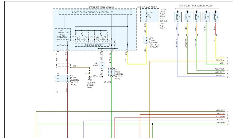 Automatic Transmission Control Module Wiring Diagram Automatic