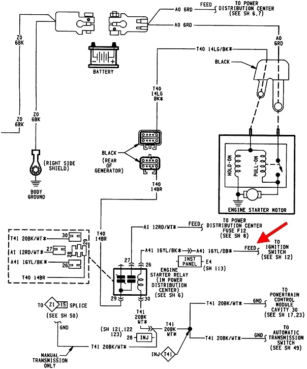 Ignition Key Problem Car Starts And, 2000 Jeep Grand Cherokee Starter Wiring Diagram