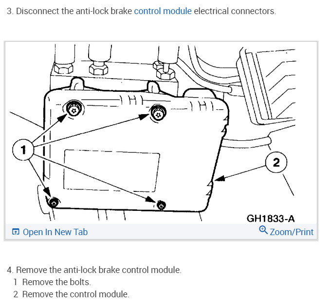 Abs Module Location? Where Is Abs Module Located, I Need to