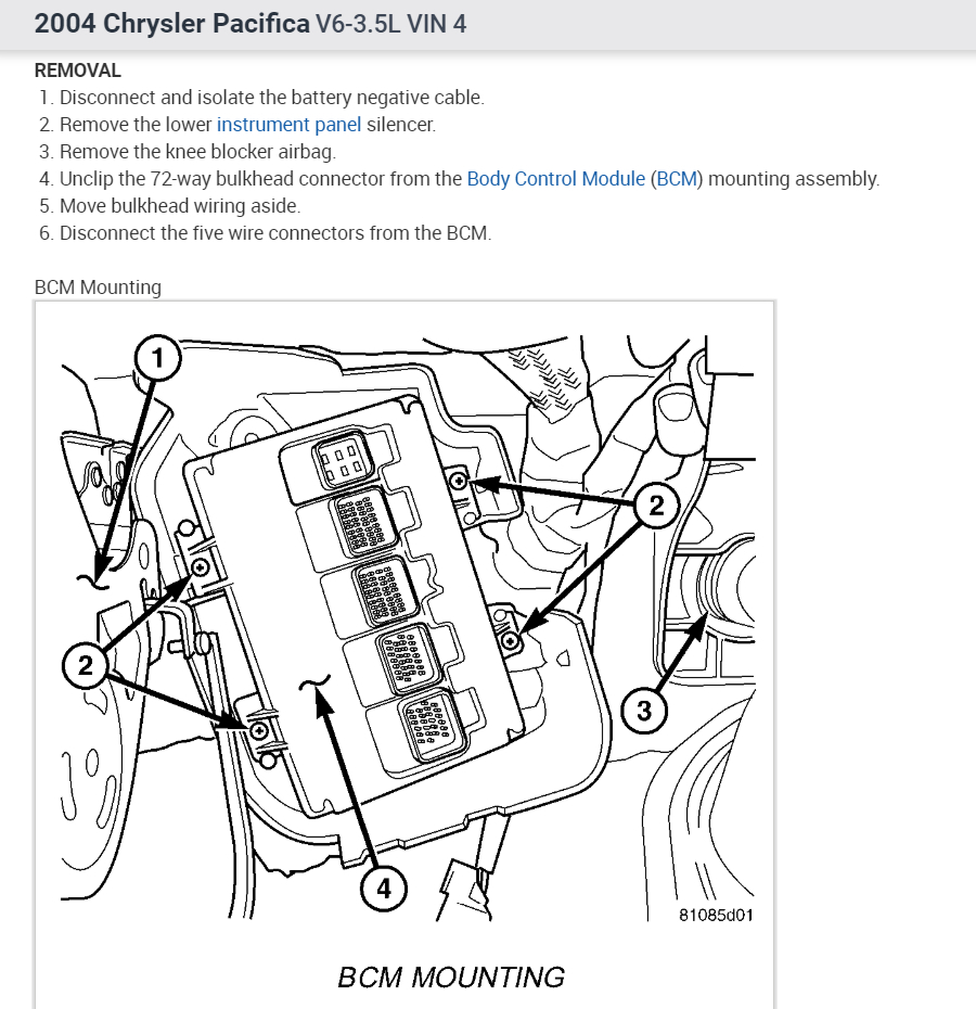 2004 Chrysler Pacifica Wiring Diagram / Chrysler Pacifica Wiring