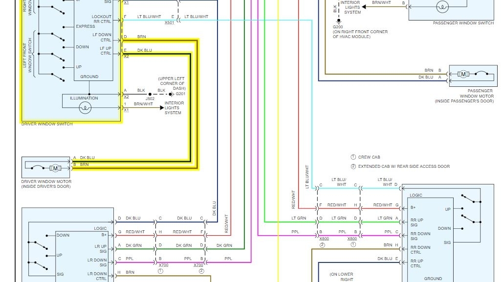 Front Passenger Side Power Window Not Rolling Up Using the Driver
