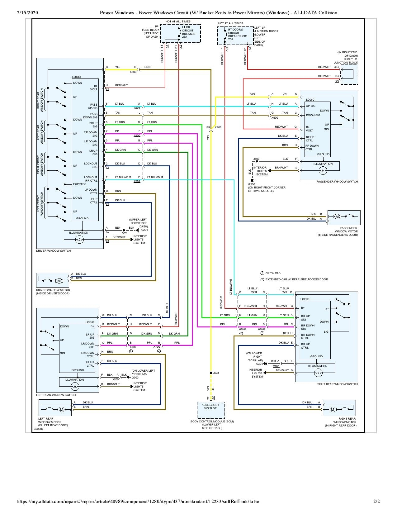 Front Passenger Side Power Window Not Rolling Up Using the Driver