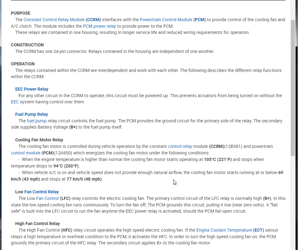 Radiator Cooling Fan Continues to Run Cooling Fan Runs Constantly...