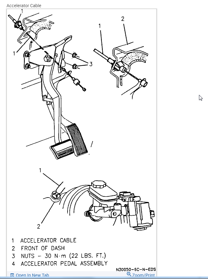 Transmission Kick Down Cable After Taking Apart the Transmission