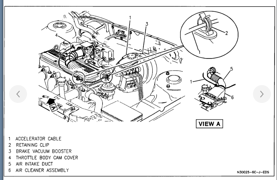Transmission Kick Down Cable After Taking Apart the Transmission