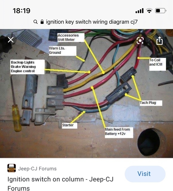 Jeep Cj7 Ignition Switch Wiring Diagram - Wiring Diagram
