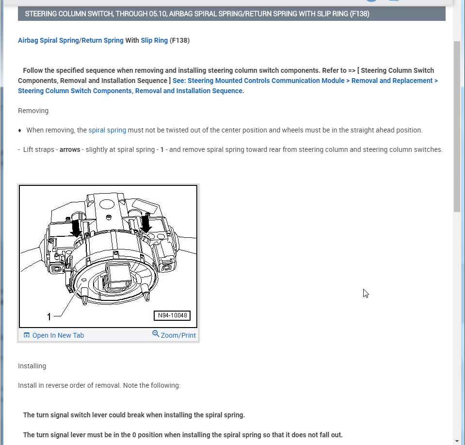 Airbag Light Staying On Just Had Ignition Switch Changed (steer