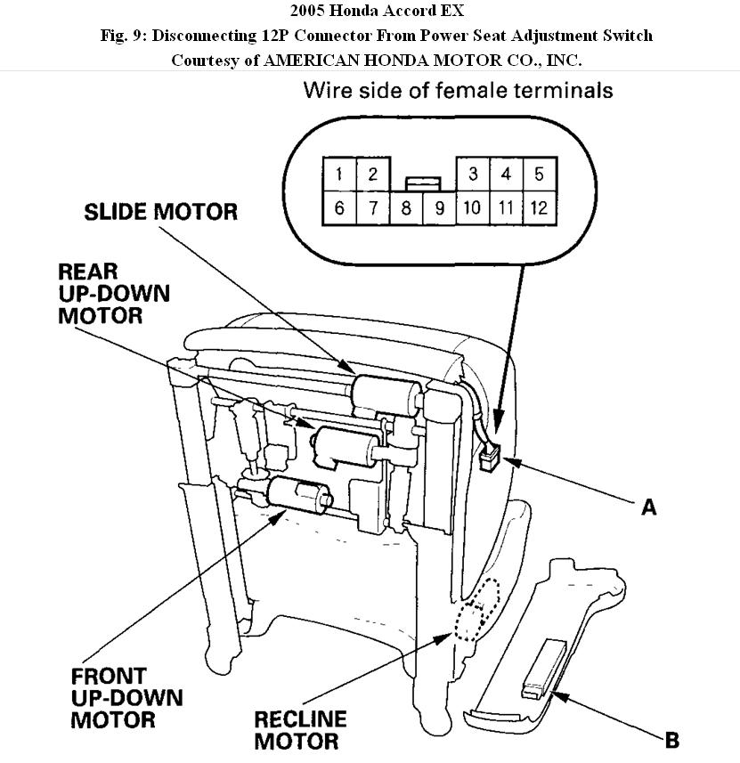 Power Seat - Won't Recline: '05 Honda Accord Coupe. Power Driver's...