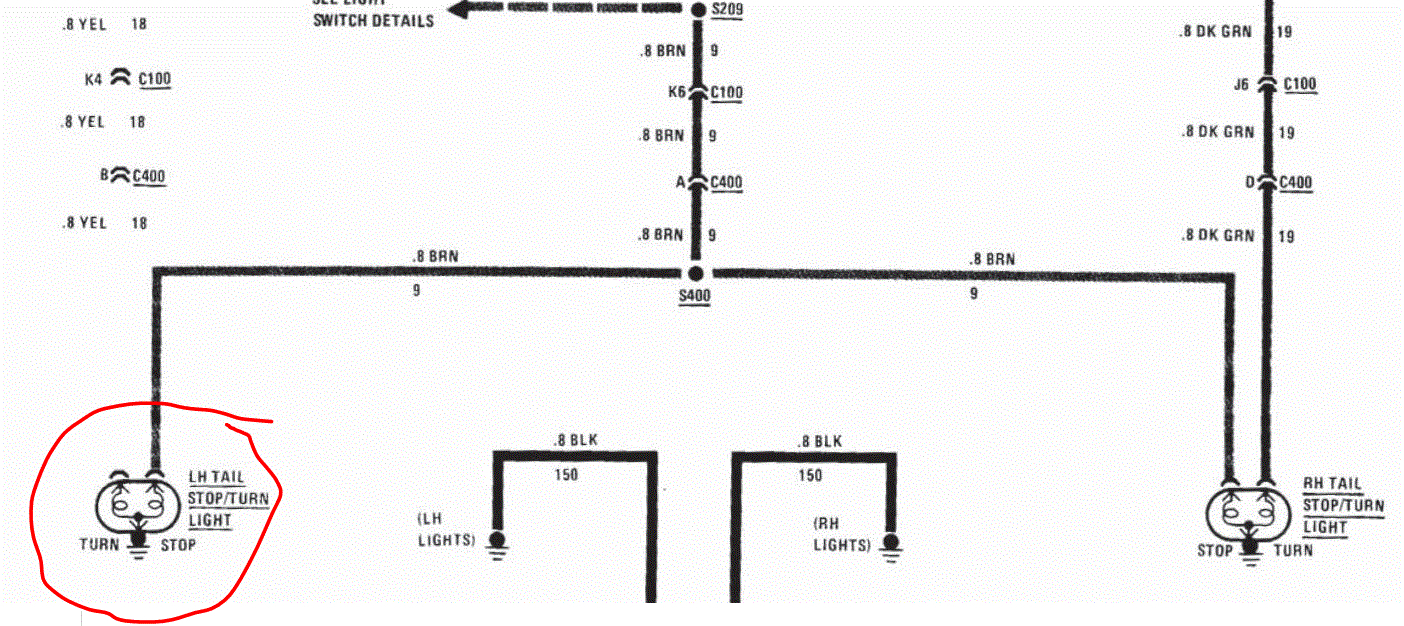 The Left Brake Light and Turn Signal Are Not Working