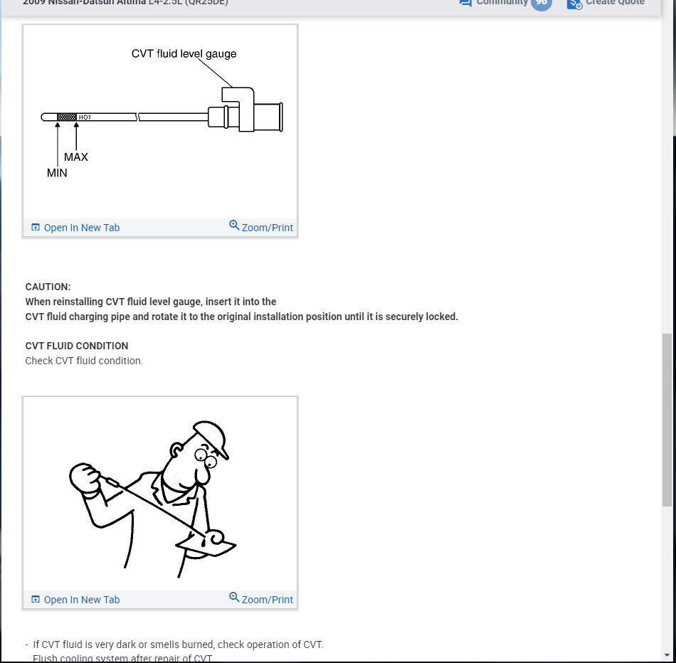 CVT Transmission Makes a Scraping/bearing, Whining Noise