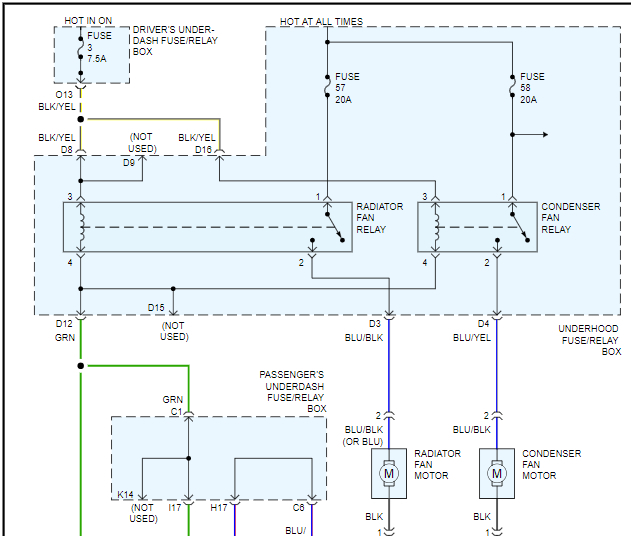 Engine Cooling Fans and Engine Management Wiring Diagrams Needed