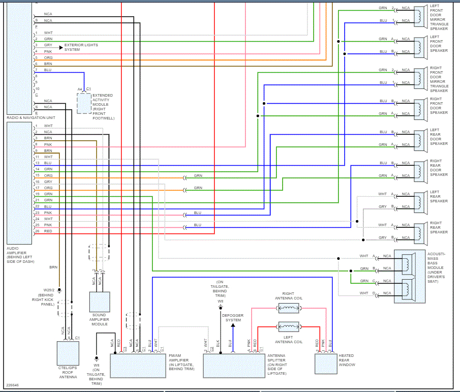 Wiring Diagram for Speakers: Color Code for Speakers.